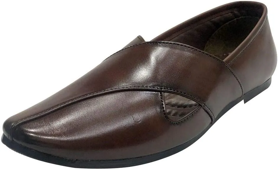 Punjabi Mojaris - Men's Wedding Shoes for Groom, Khussa Traditional Indian Footwear, Ethnic Authentic Peshawari Loafers, Slippers
