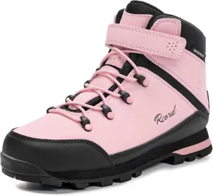 R CORD Kids Hiking Boots Waterproof Girls Boys Hiking Shoes Anti-Skid Athletic Hook and Loop Closure