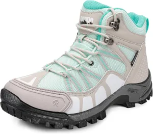 R CORD Womens Hiking Boots Waterproof Hiking Boots Womens Non-Slip Lightweight Outdoor Hiking Shoes Trekking Camping Trail Outdoor