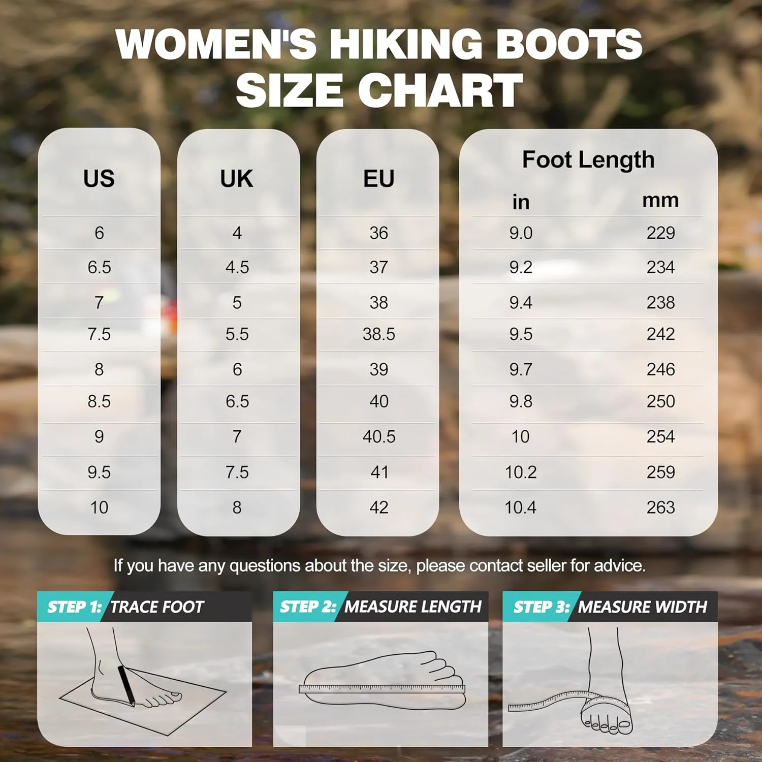 R CORD Womens Hiking Boots Waterproof Hiking Boots Womens Non-Slip Lightweight Outdoor Hiking Shoes Trekking Camping Trail Outdoor