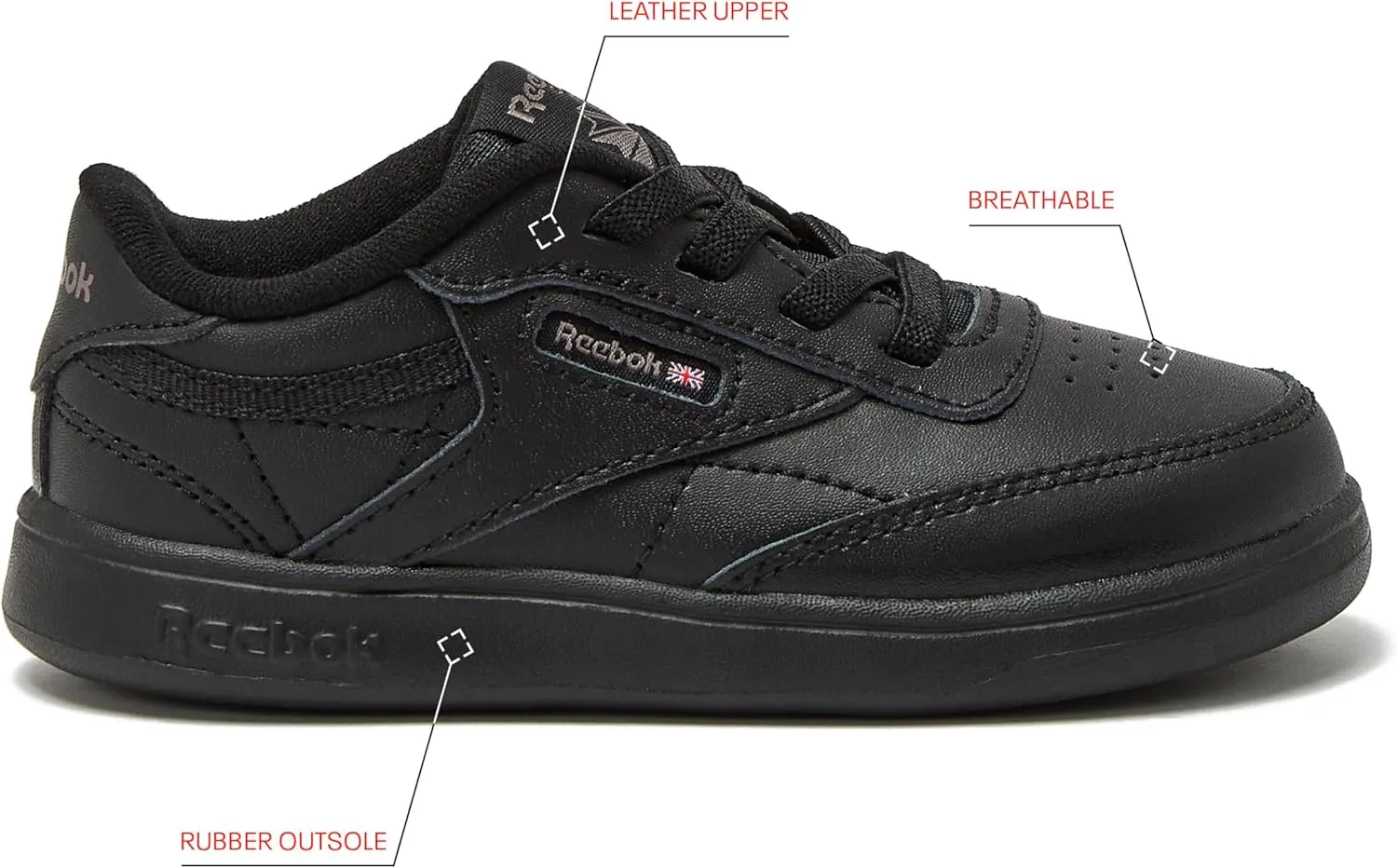 Reebok Unisex-Child Club C Girls and Boys Shoes, Toddler, Little Big Kid Sneakers