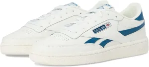 Reebok Women's Club C Revenge Sneaker, Chalk/Chalk/Escape Blue, 5.5