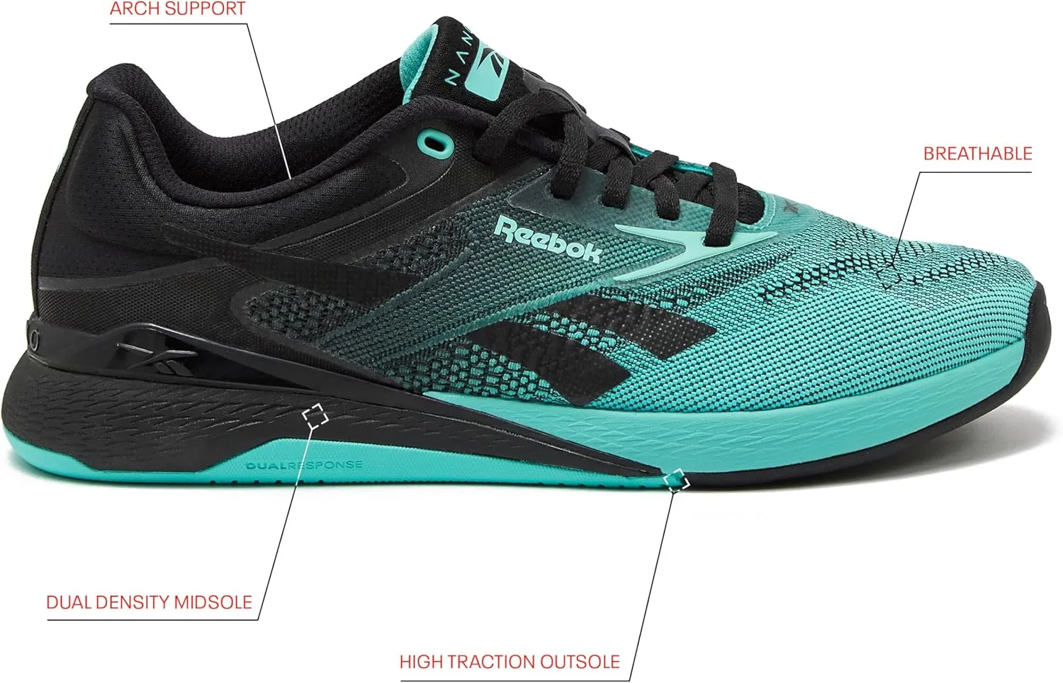 Reebok Women's Nano X5 Sneakers, Cross Training Gym Walking Shoes