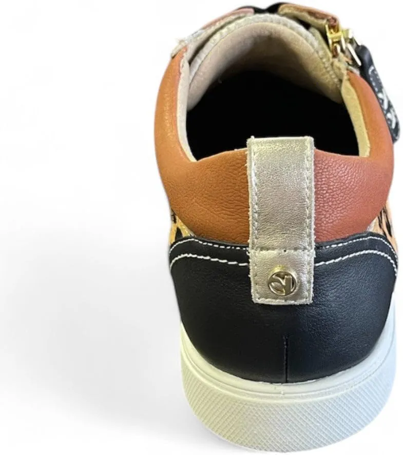 Revere Longbeach Orthotic-Friendly Sneakers – Premium Leather Zip-Up Comfort with Timeless Style and Removable Footbed with Arch Support and Customizable Fit