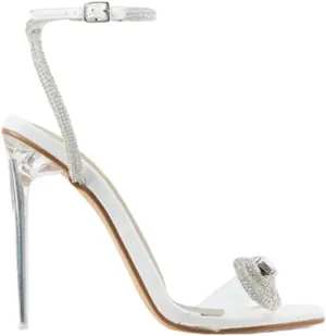 Rhinestone Clear High Heel Sandals for Women- Sugar Coated