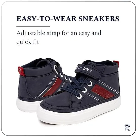 Rockport Toddler Shoes Kids Sneakers Boys High Top Shoes Ankle Sneakers Tennis Walking Lightweight and Durable Shoes for Little Baby Boys (Toddler/Little Kids)