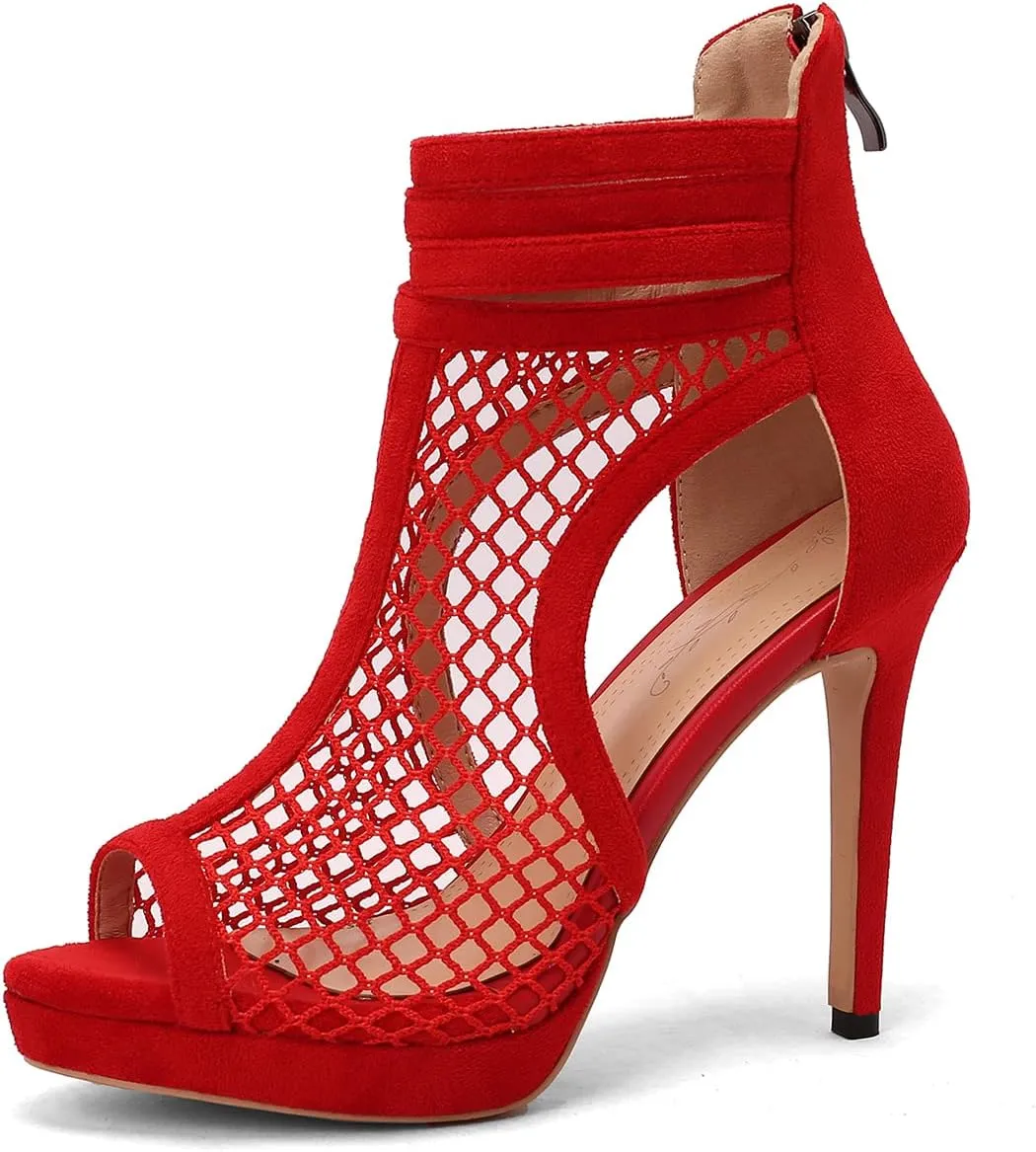 Roimaash Fashion High Top Sandals Stiletto High Heels