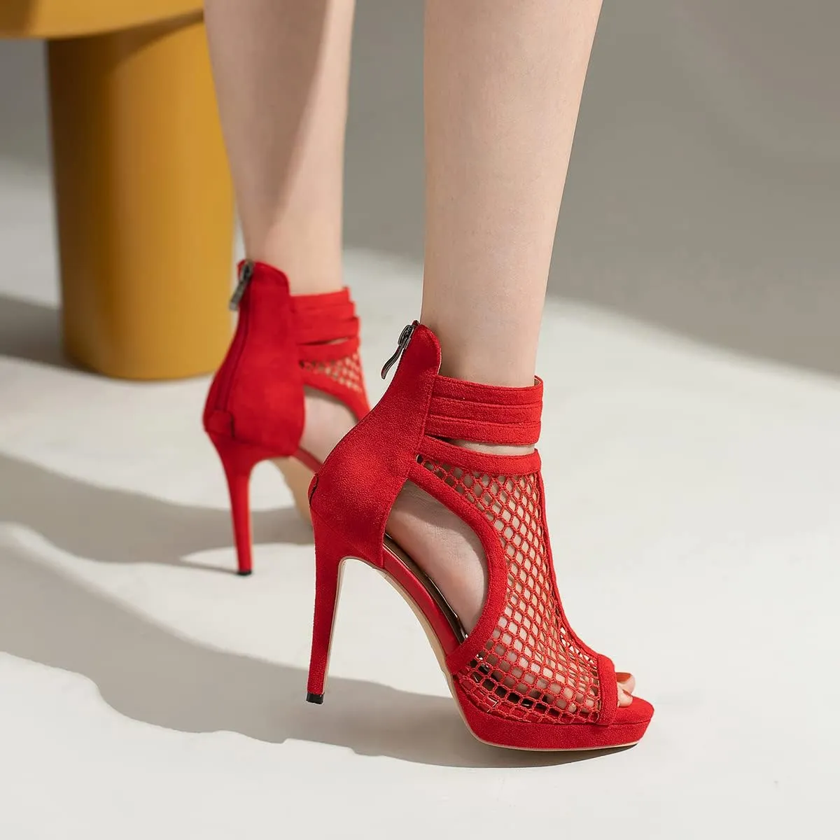 Roimaash Fashion High Top Sandals Stiletto High Heels