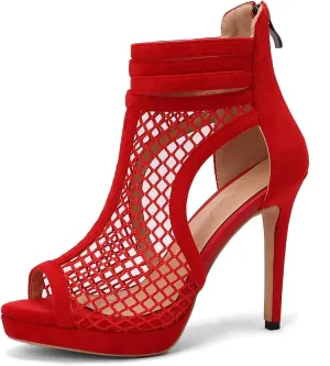 Roimaash Fashion High Top Sandals Stiletto High Heels