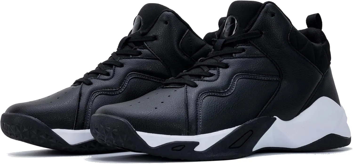RomenSi Mens High Top Basketball Shoes Athletic Running Walking Anti Slip Sports Fashion Sneakers