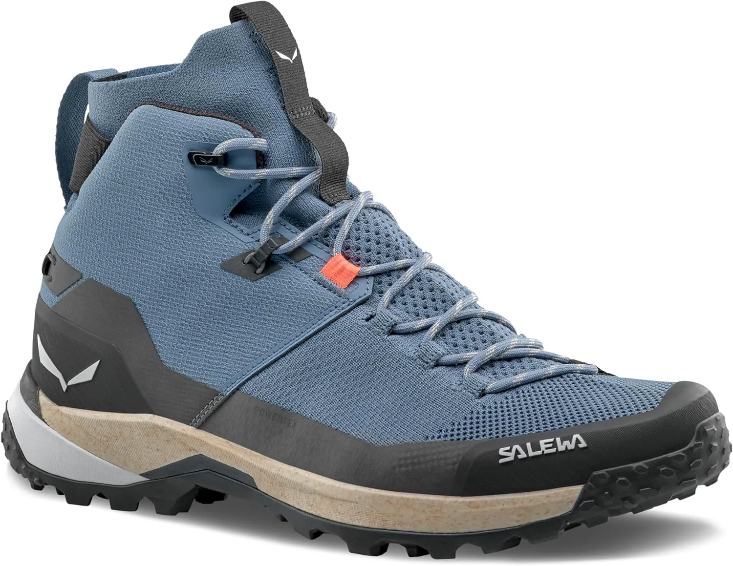 Salewa Men's Puez Knit Mid Powertex Waterproof Trail Boot for Hiking & Trekking