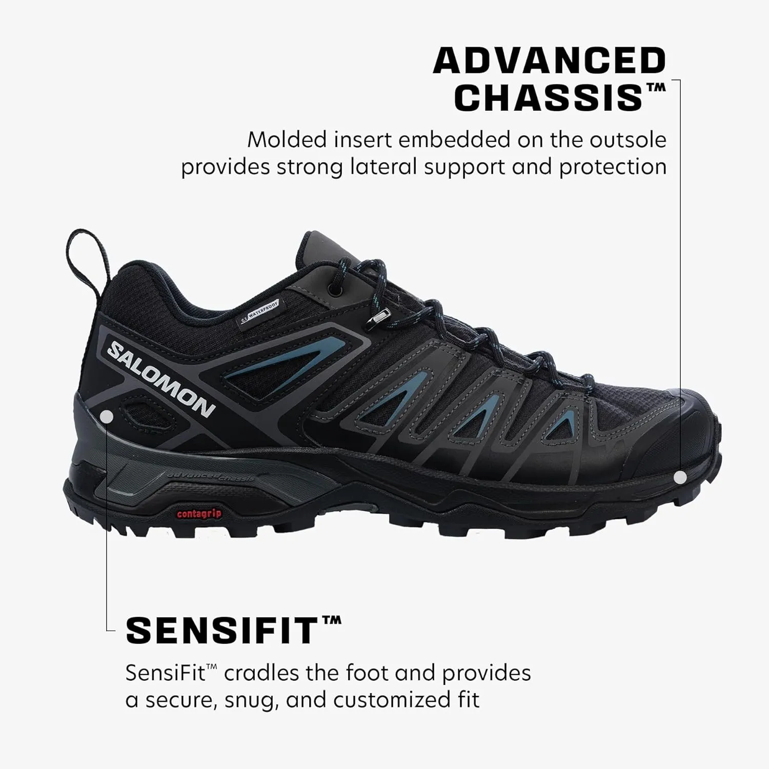 Salomon Men's X Ultra Pioneer Climasalomon Waterproof Trail Running Shoe