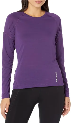 Salomon Women's Standard Cross Run Ls Tee