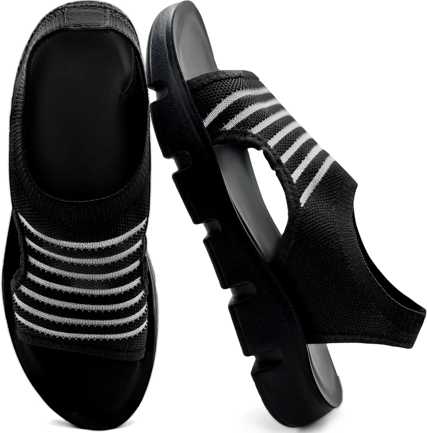 Sandals for Women 2025 Outdoor Hiking Walking Shoes Comfortable Summer Beach Ladies Flat Footwear