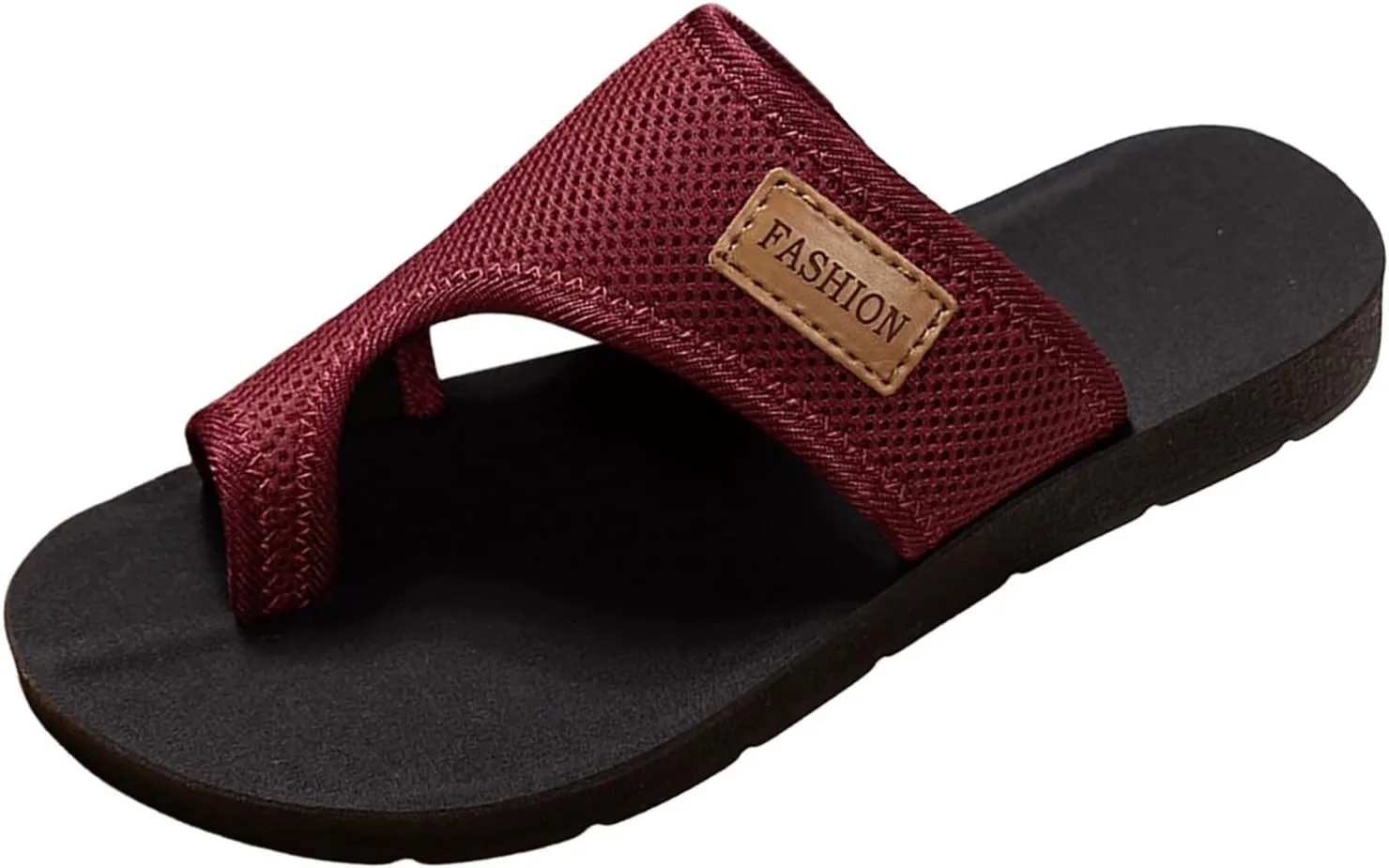 Sandals Women's Summer Comfortable, Toe Flip Flops Elegant Black Trekking Shoes Beach