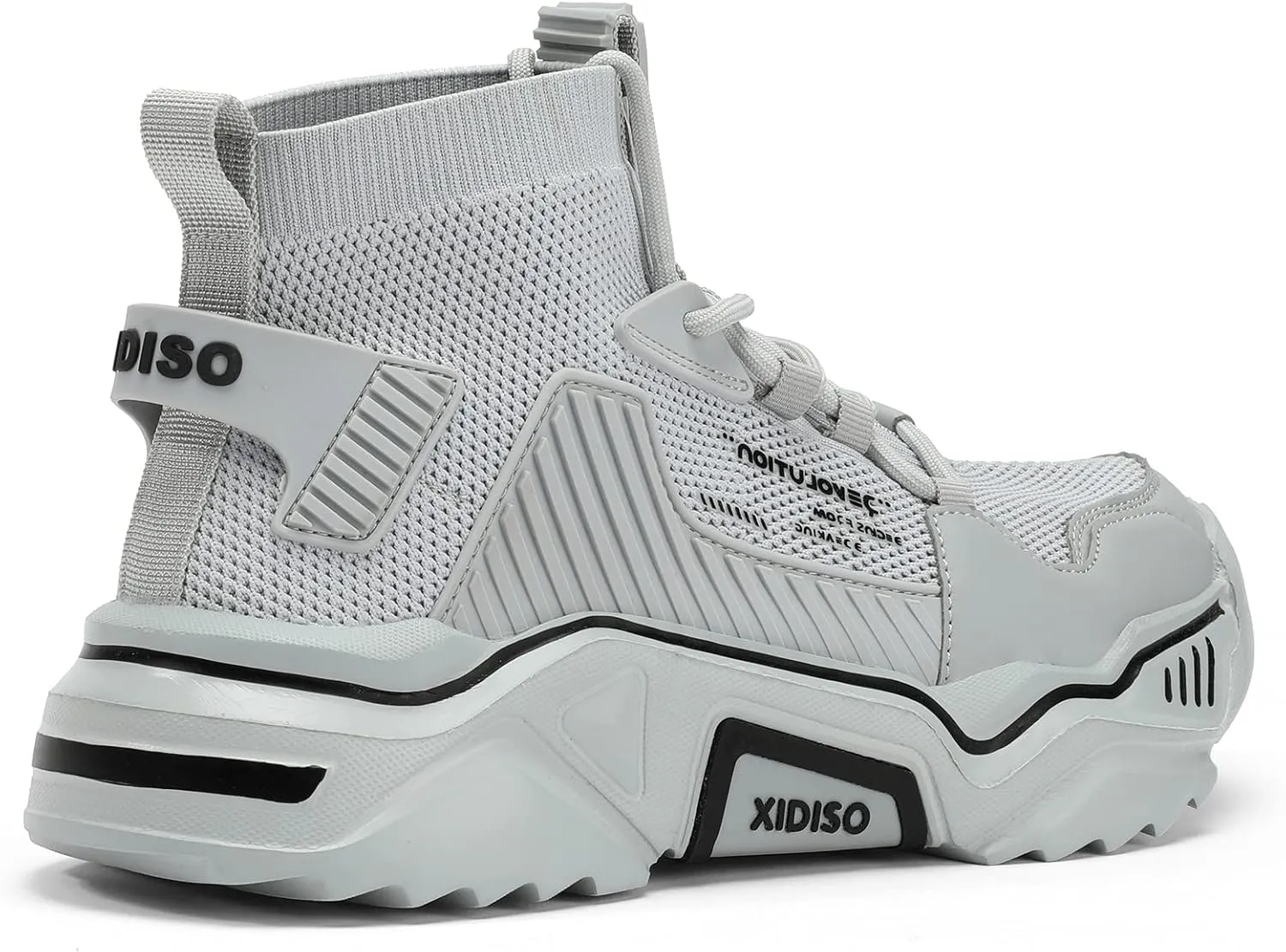 SANNAX Fashion Shoes for Mens High Top Casual Walking Shoes Non Slip Breathable Mesh Lightweight Sneakers