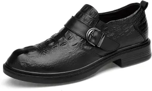 Santimon Mens Casual Shoes Dress Loafers Slip On Fashion Sneakers Leather Boat Shoes Men Tuxedo Walking Shoes