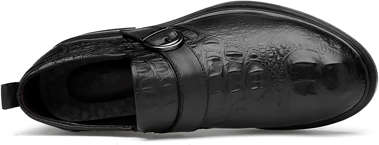 Santimon Mens Casual Shoes Dress Loafers Slip On Fashion Sneakers Leather Boat Shoes Men Tuxedo Walking Shoes