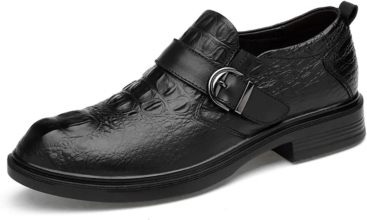 Santimon Mens Casual Shoes Dress Loafers Slip On Fashion Sneakers Leather Boat Shoes Men Tuxedo Walking Shoes