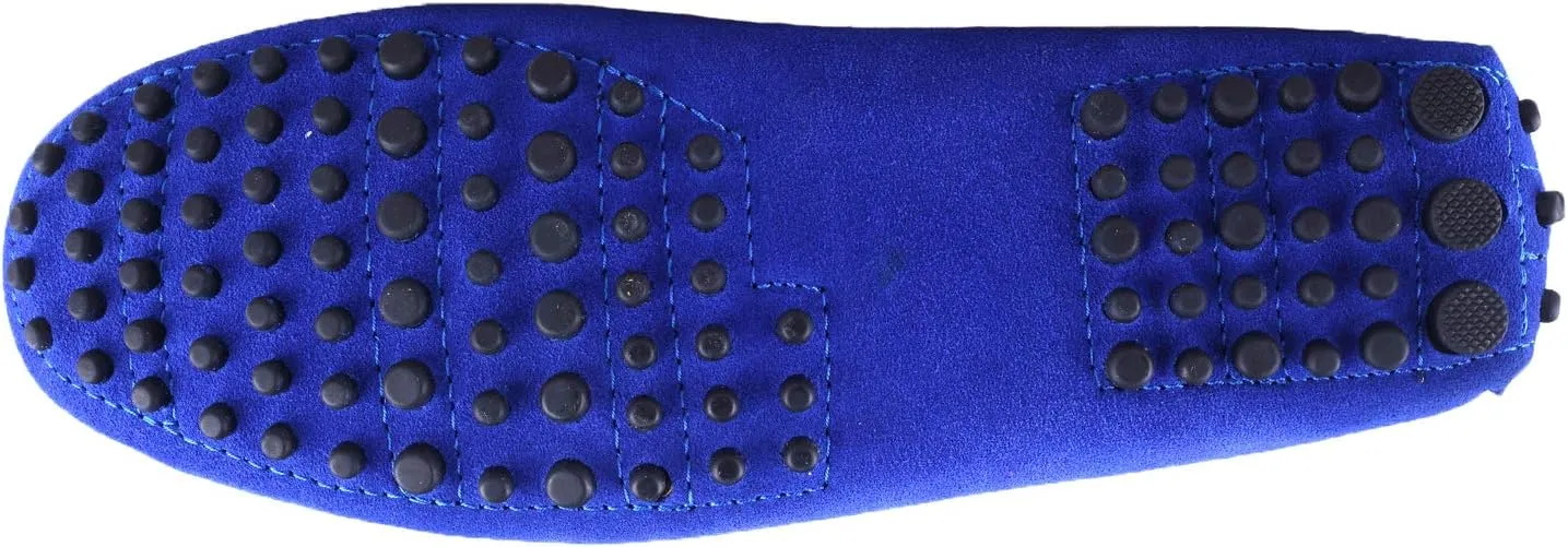 Santimon Men's Suede Leather Driving Walking Moccasins Loafer Lace Shoes