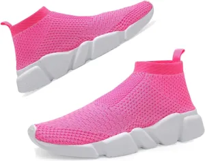 Santiro Women Slip on Sneakers Lightweight Knit Walking Casual Running Athletic Shoes