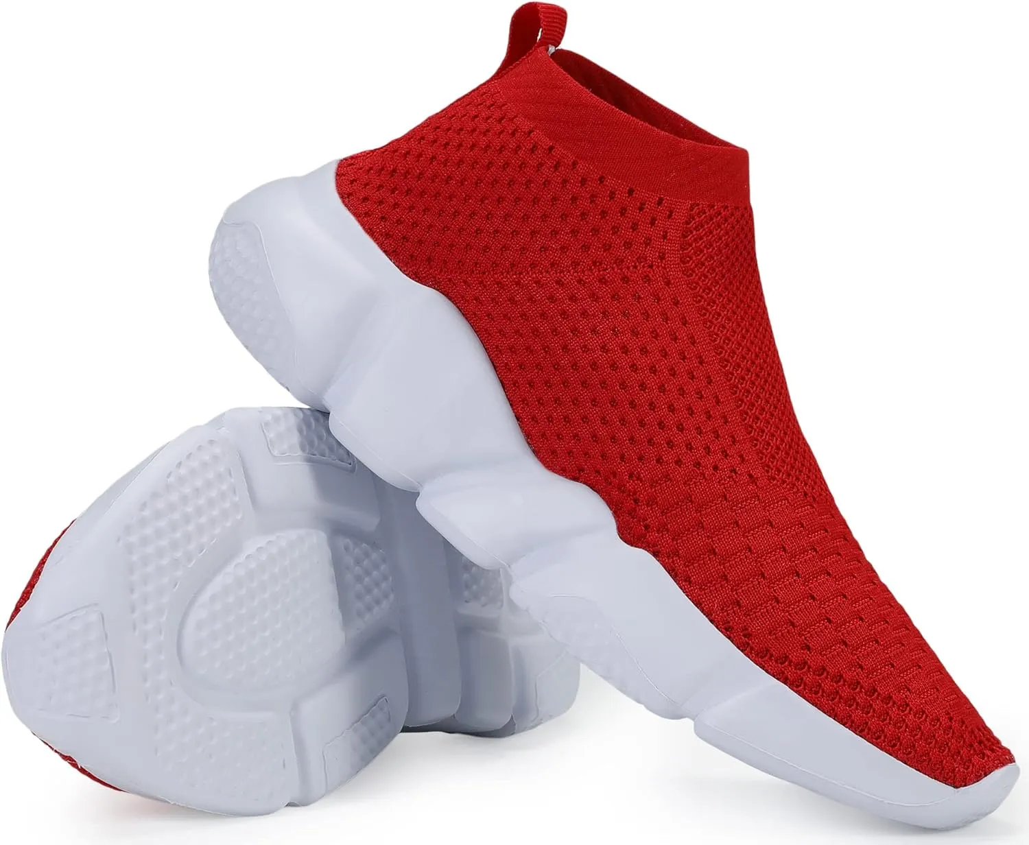 Santiro Women Slip on Sneakers Lightweight Knit Walking Casual Running Athletic Shoes