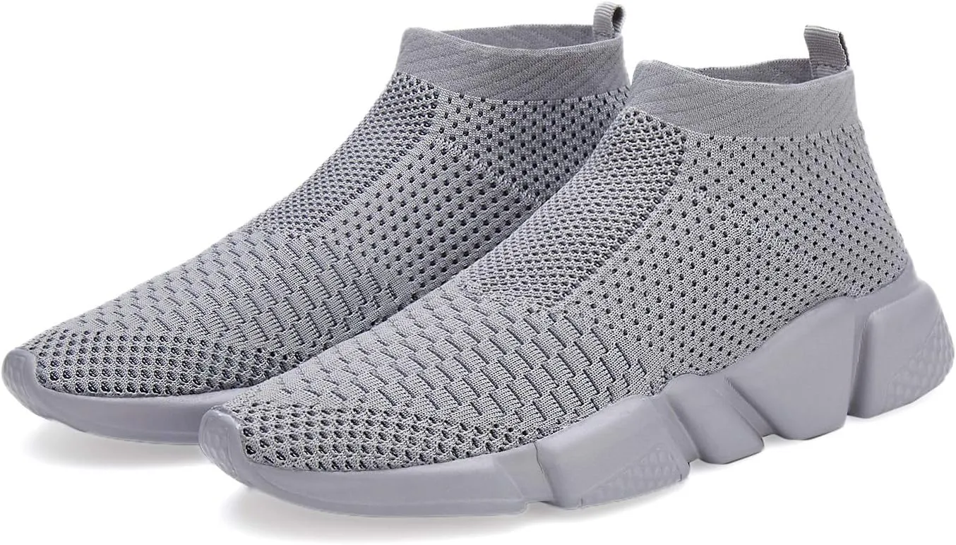 Santiro Women Slip on Sneakers Lightweight Knit Walking Casual Running Athletic Shoes