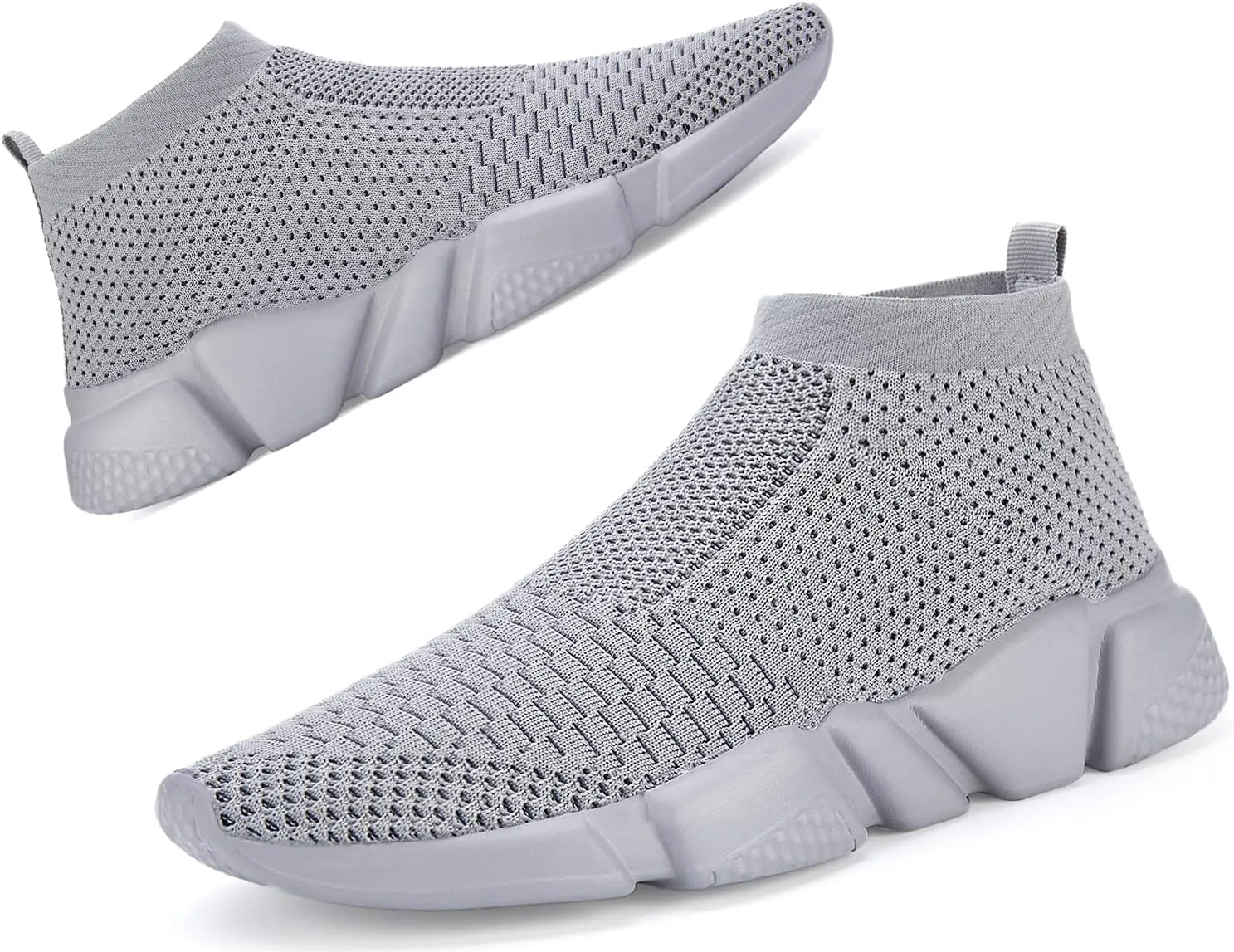 Santiro Women Slip on Sneakers Lightweight Knit Walking Casual Running Athletic Shoes