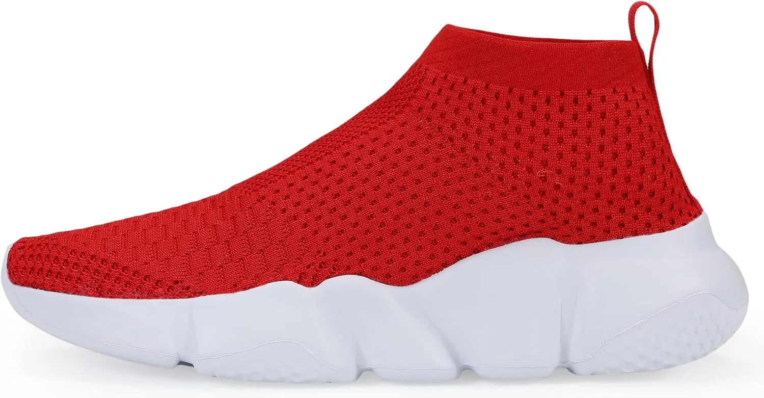 Santiro Women Slip on Sneakers Lightweight Knit Walking Casual Running Athletic Shoes