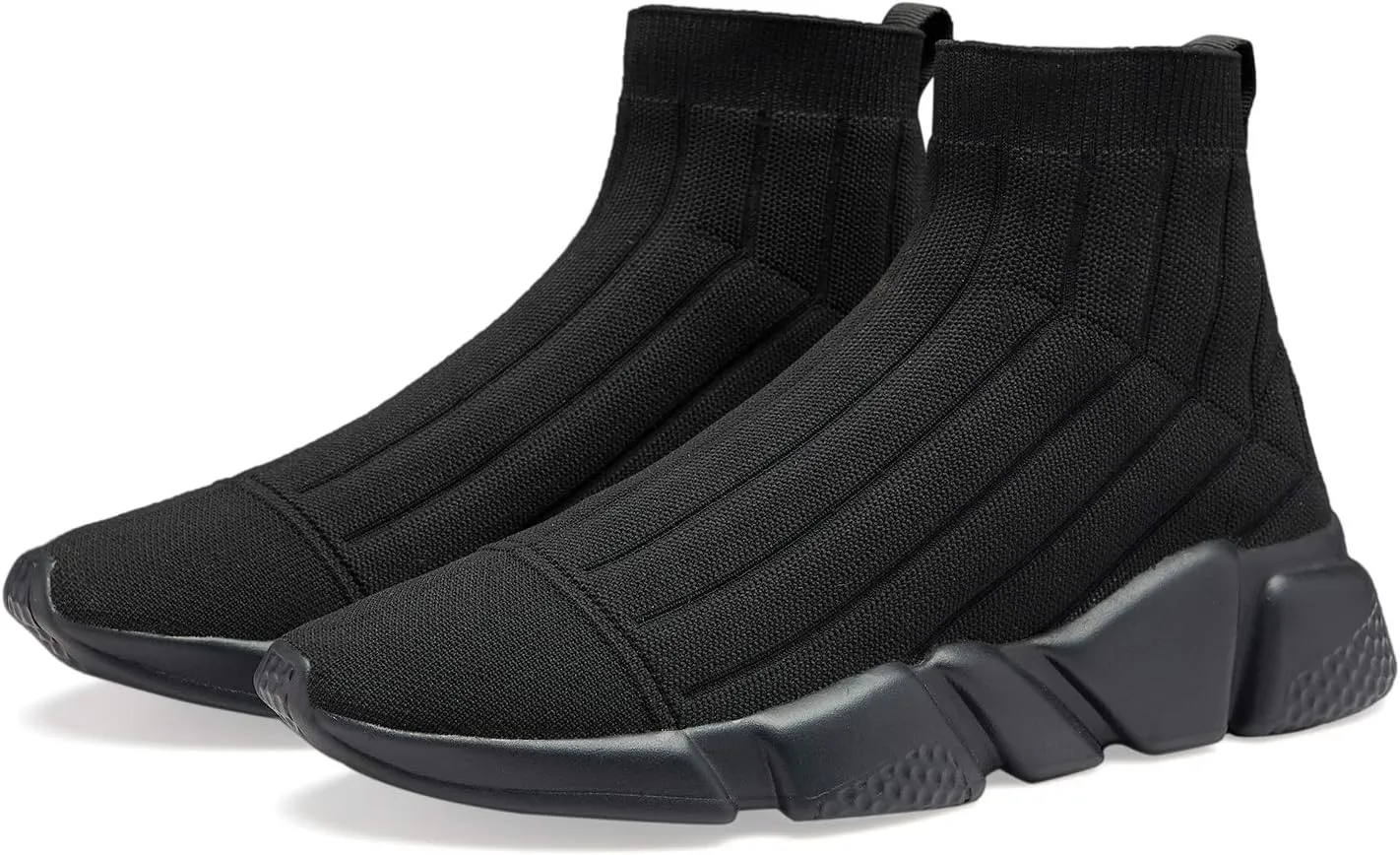 Santiro Women's High Top Sneakers Walking Tennis Shoes Breathable Casual Sports Shoes