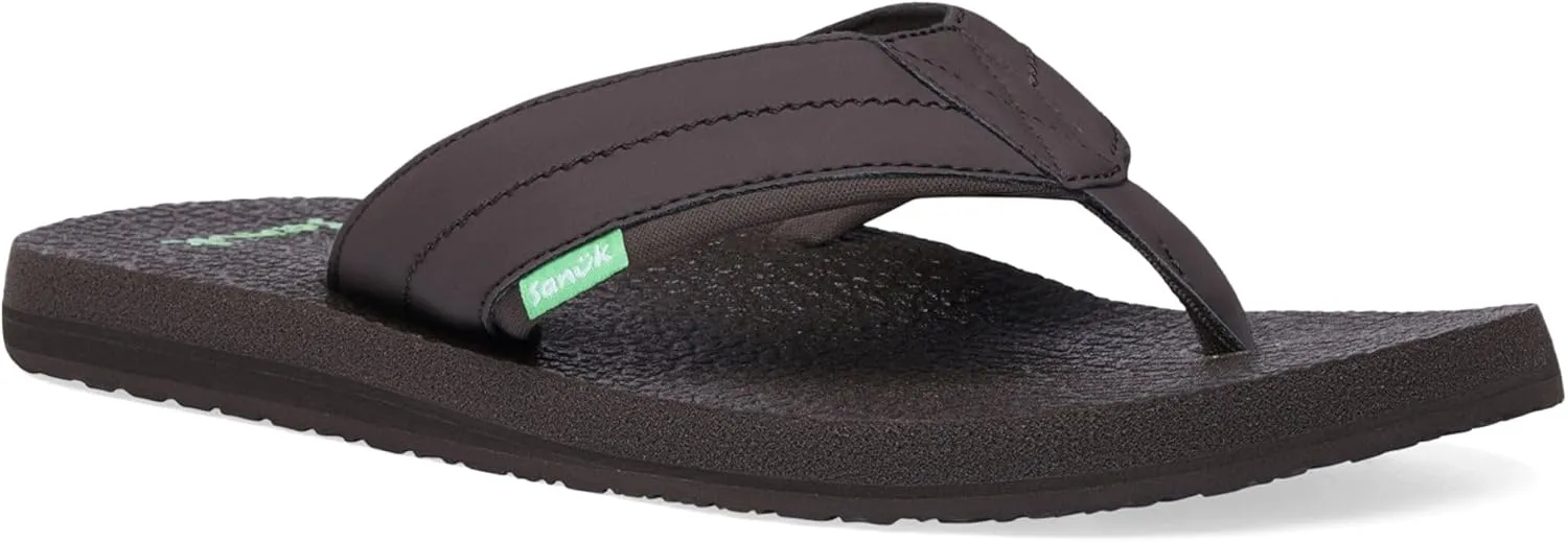Sanuk Mens Beer Cozy 2 | Flip Flops for Men | Mens Sandals | Beach Sandals | Supportive & Lightweight | Memory Foam Footbed