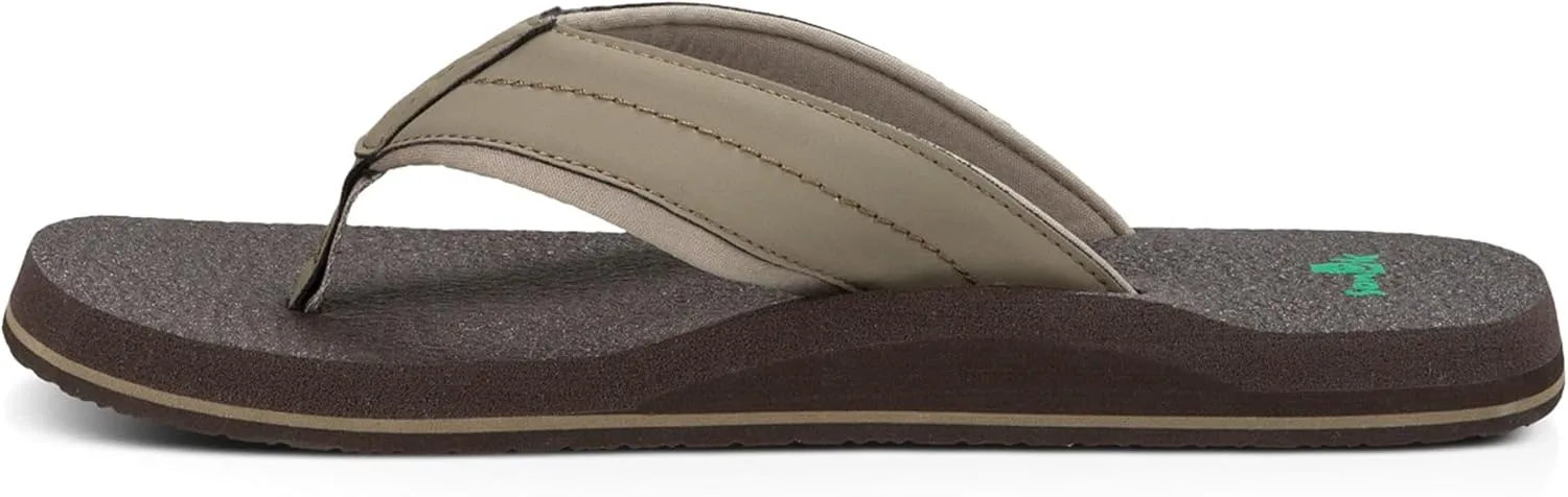 Sanuk Mens Beer Cozy 2 | Flip Flops for Men | Mens Sandals | Beach Sandals | Supportive & Lightweight | Memory Foam Footbed