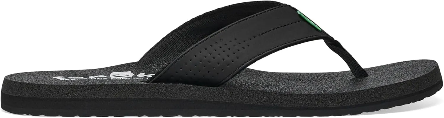 Sanuk Mens Beer Cozy Coaster | Flip Flops for Men | Mens Sandals | Beach Sandals | Supportive & Lightweight | Memory Foam Footbed