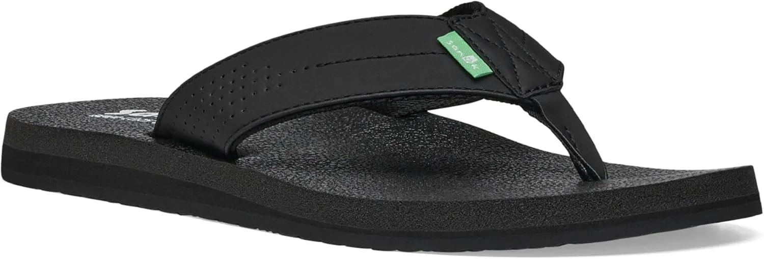 Sanuk Mens Beer Cozy Coaster | Flip Flops for Men | Mens Sandals | Beach Sandals | Supportive & Lightweight | Memory Foam Footbed