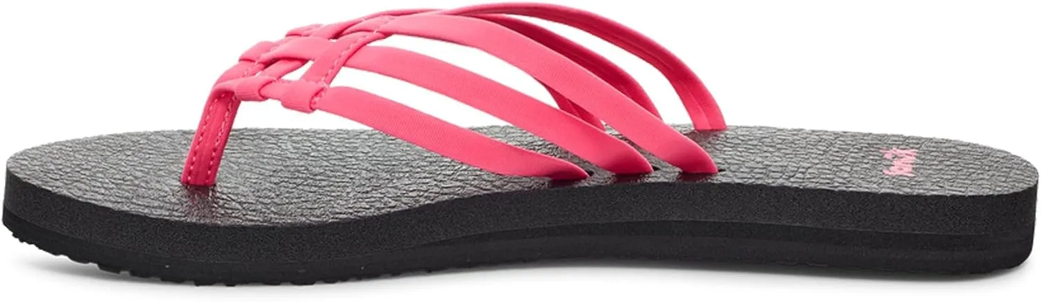 Sanuk Women's Yoga Sandy | Flip Flops for Women | Yoga Sandals For Women | Memory Foam Footbed