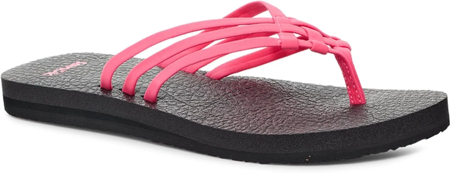 Sanuk Women's Yoga Sandy | Flip Flops for Women | Yoga Sandals For Women | Memory Foam Footbed
