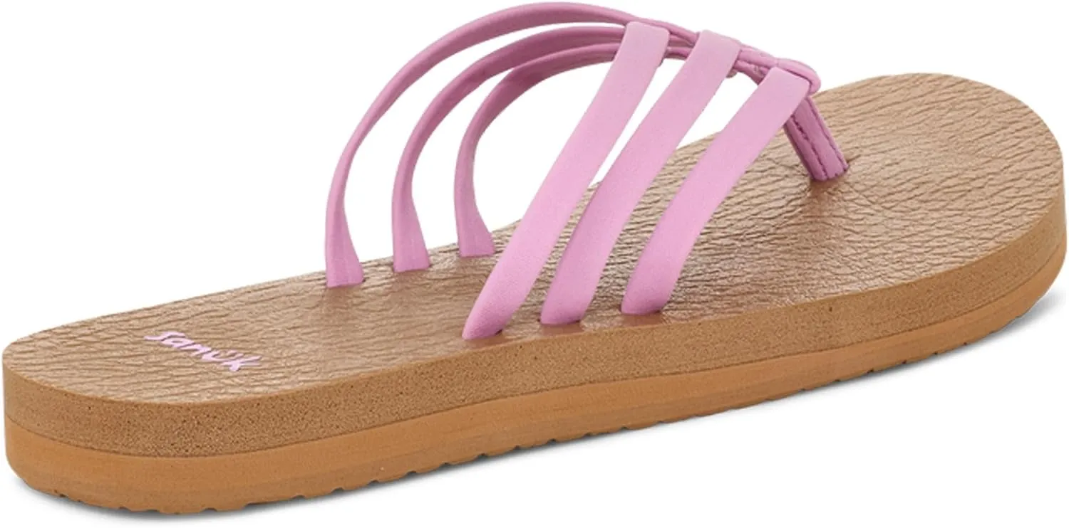 Sanuk Women's Yoga Sandy | Flip Flops for Women | Yoga Sandals For Women | Memory Foam Footbed