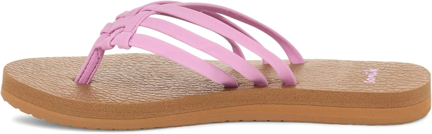 Sanuk Women's Yoga Sandy | Flip Flops for Women | Yoga Sandals For Women | Memory Foam Footbed