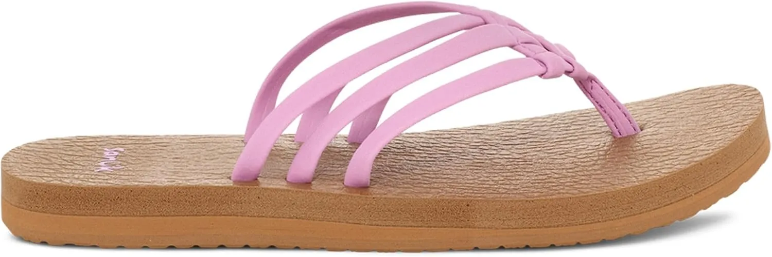 Sanuk Women's Yoga Sandy | Flip Flops for Women | Yoga Sandals For Women | Memory Foam Footbed