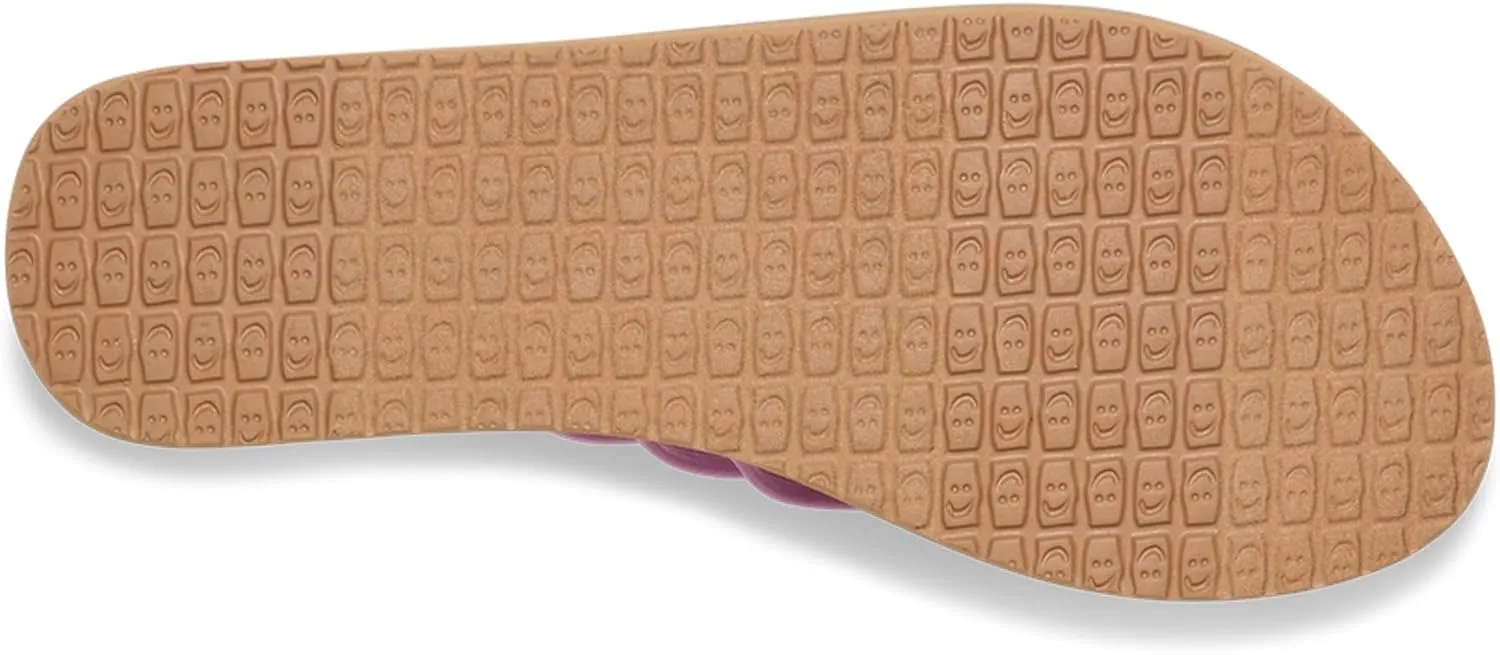 Sanuk Women's Yoga Sandy | Flip Flops for Women | Yoga Sandals For Women | Memory Foam Footbed
