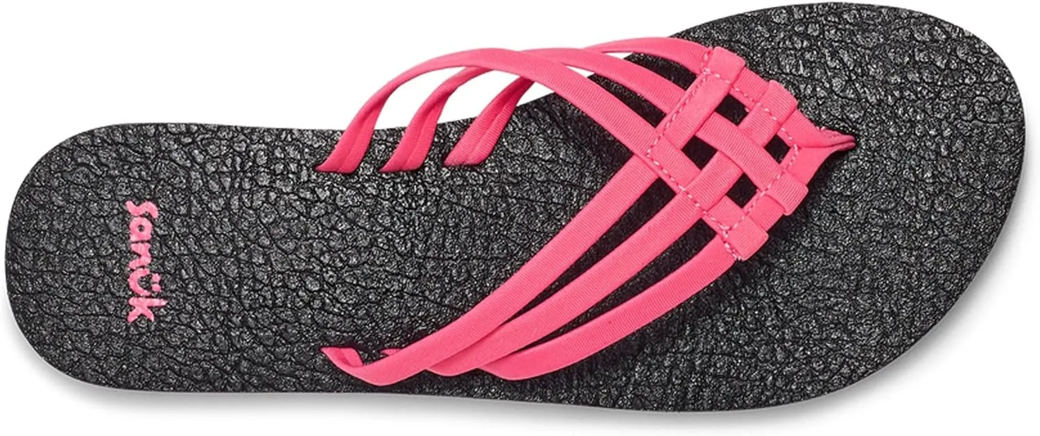 Sanuk Women's Yoga Sandy | Flip Flops for Women | Yoga Sandals For Women | Memory Foam Footbed