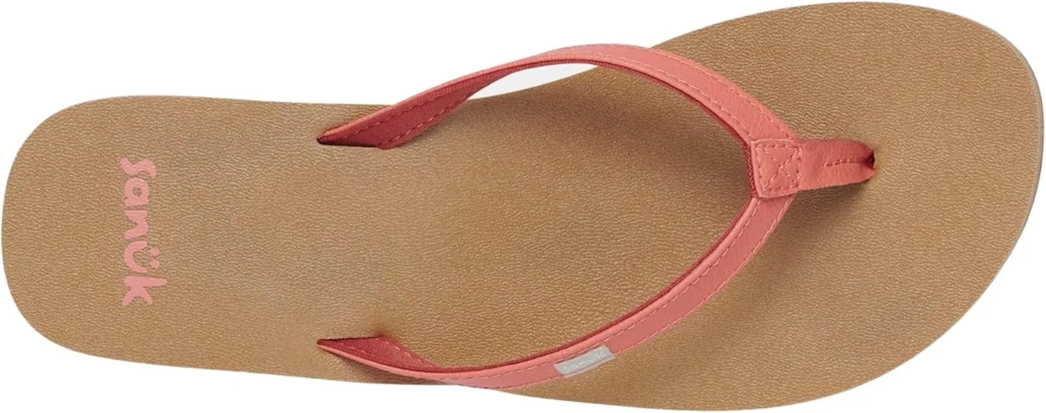 Sanuk Yoga Joy | Flip Flops for Women | Yoga Sandals For Women | Women's Beach Sandals | Memory Foam Footbed