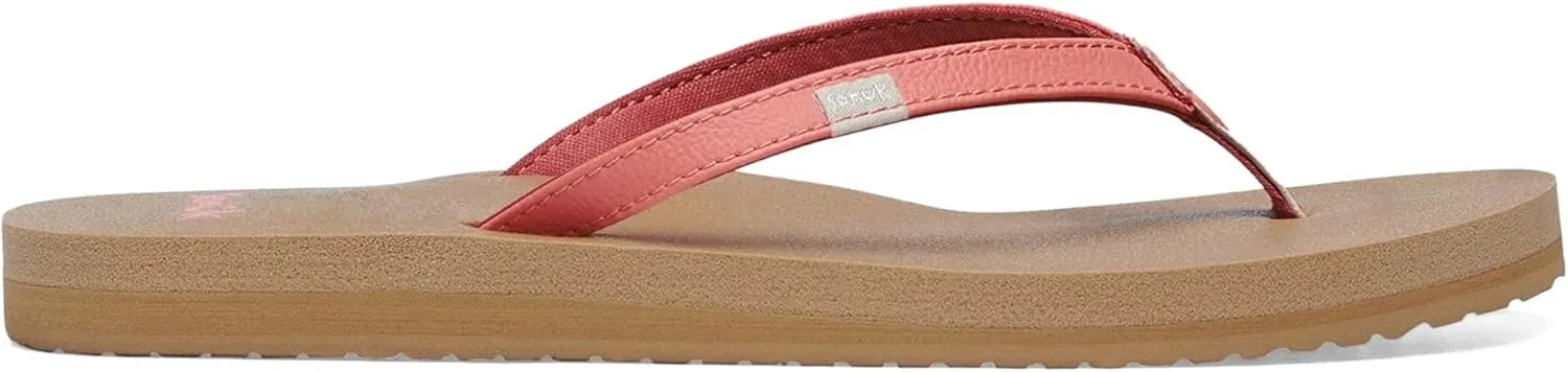 Sanuk Yoga Joy | Flip Flops for Women | Yoga Sandals For Women | Women's Beach Sandals | Memory Foam Footbed