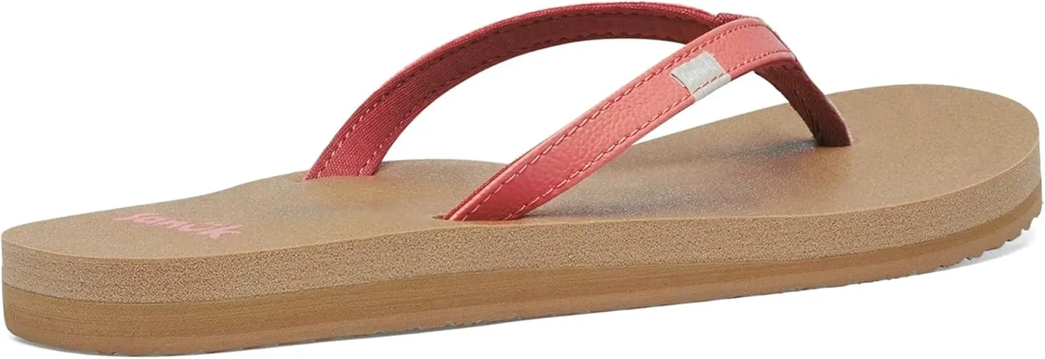 Sanuk Yoga Joy | Flip Flops for Women | Yoga Sandals For Women | Women's Beach Sandals | Memory Foam Footbed