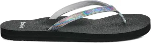 Sanuk Yoga Joy II Irisdescent | Flip Flops for Women | Yoga Sandals For Women | Women's Beach Sandals | Memory Foam Footbed