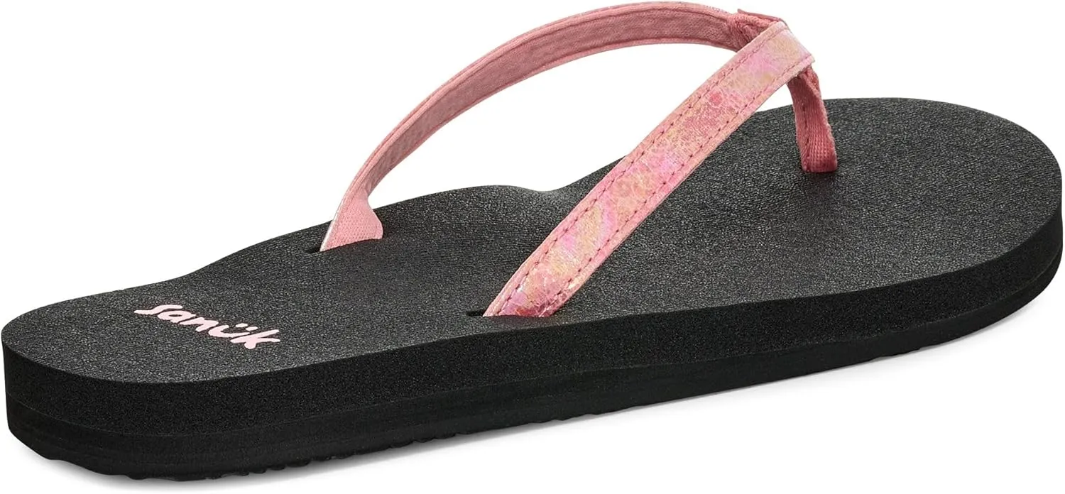 Sanuk Yoga Joy II Irisdescent | Flip Flops for Women | Yoga Sandals For Women | Women's Beach Sandals | Memory Foam Footbed