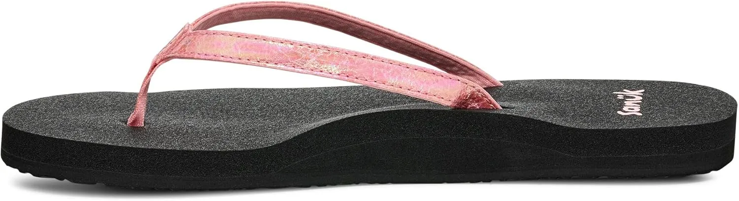 Sanuk Yoga Joy II Irisdescent | Flip Flops for Women | Yoga Sandals For Women | Women's Beach Sandals | Memory Foam Footbed