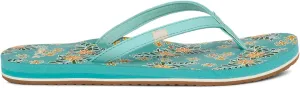 Sanuk Yoga Joy Vintage Floral | Flip Flops for Women | Yoga Sandals For Women | Women's Beach Sandals | Memory Foam Footbed