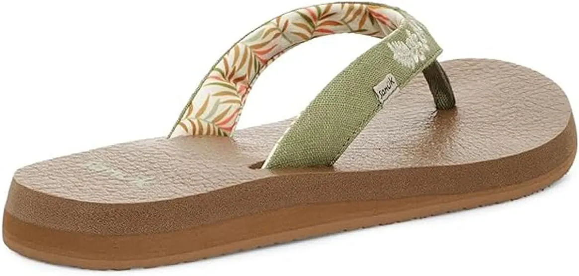 Sanuk Yoga Paradise II | Flip Flops for Women | Yoga Sandals For Women | Women's Beach Sandals | Memory Foam Footbed