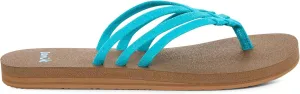 Sanuk Yoga Sandy II Sparkle | Flip Flops for Women | Yoga Sandals For Women | Women's Beach Sandals | Memory Foam Footbed